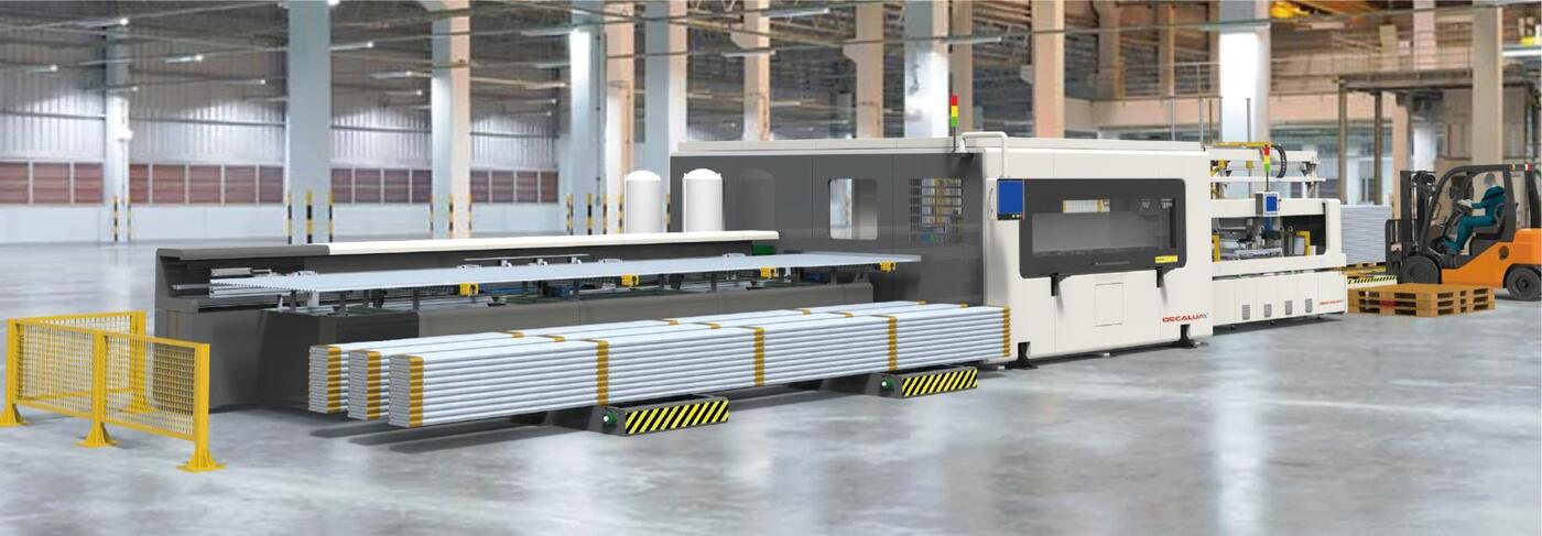 Automated frame production line in the factory