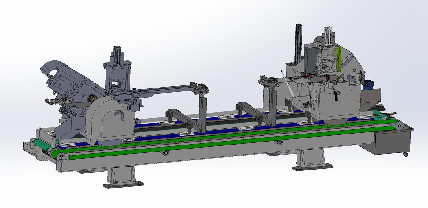 Precision double-head sawing machine